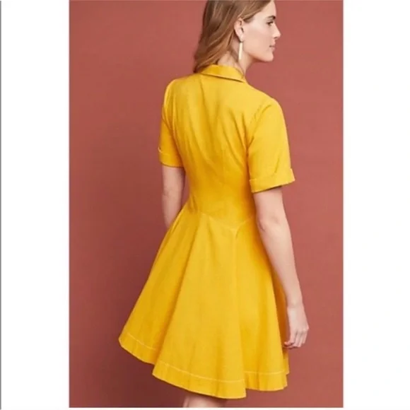 Anthropologie Varadero Collared Dress - Picture 2 of 8